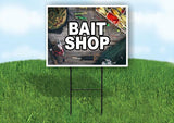 BAIT SHOP Yard Sign Road with Stand LAWN SIGN