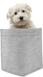 Maltese Dog in pocket Fridge Car Magnet Bumper Sticker App size 4"x7"