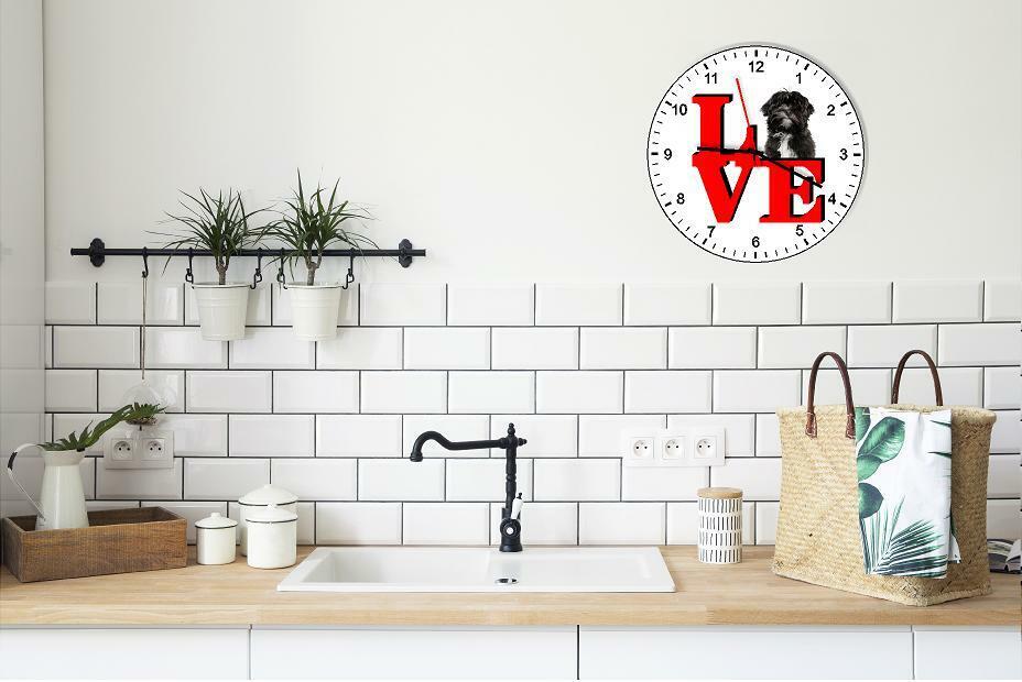 Lhasa Apso Cute Puppy Dog kitchen living room Wall Clock