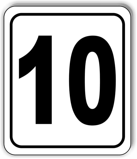 10 football field  Distance Marker Running Race 5k Aluminum composite sign