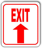 EXIT STRAIGHT ARROW metal outdoor Aluminum Composite parking lot sign long-last