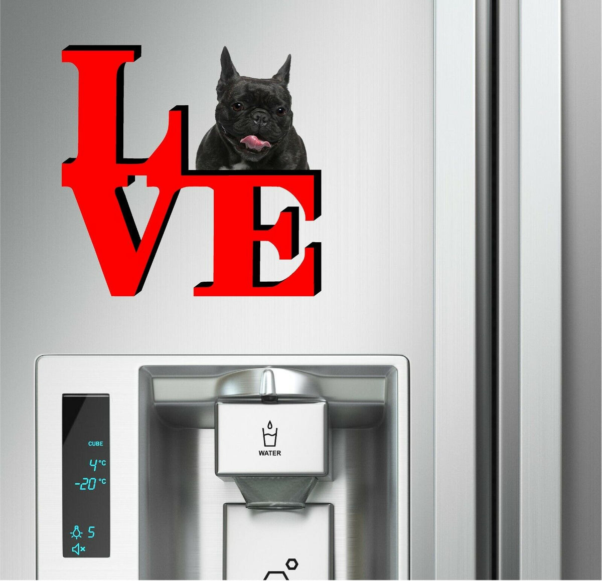 French Bulldog Dog Love Park Dog Fridge Refrigerator Car Magnet