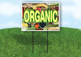 ORGANIC Plastic Yard Sign ROAD SIGN with Stand