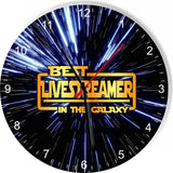 Best Live Streamer Star Galaxy Wars Space Kitchen Living room Wall Clock