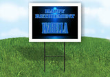 ISABELLA RETIREMENT BLUE 18 in x 24 in Yard Sign Road Sign with Stand