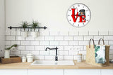 Beaucerone Park Cute Puppy Dog kitchen living room Wall Clock