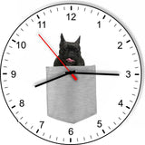 French Bulldog In Your Pocket Puppy Dog kitchen living room Wall Clock