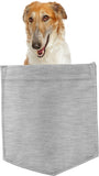 Borzoi Dog in pocket Fridge Car Magnet Bumper Sticker App size 4"x7"