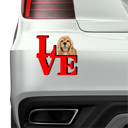 American Cocker Spaniel Love Park Cute Dog Fridge Refrigerator Car Magnet