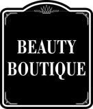 Beauty Boutique BLACK  Aluminum Composite Sign