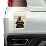 Afghan Hound Mugshot Bad Dog Fridge refrigerator Car Magnet Bumper Sticker