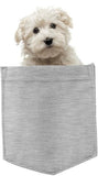 Maltese Dog in pocket Fridge Car Magnet Bumper Sticker App size 4"x7"
