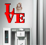 English Setter  Dog Love Park Dog Fridge Refrigerator Car Magnet