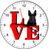 Scottish Terrier  Cute Puppy Dog kitchen living room Wall Clock