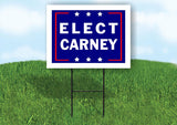 ELECT CARNEY 18 in x 24 in Yard Sign Road Sign with Stand