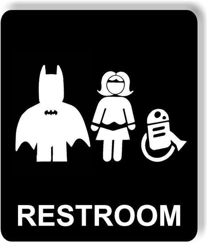 Cape Bathroom Funny restroom bathroom Aluminum composite indoor outdoor sign