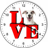 Whippet Cute Puppy Dog kitchen living room Wall Clock