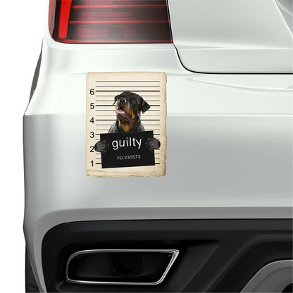 Rottweiler Mugshot Bad Dog Fridge refrigerator Car Magnet