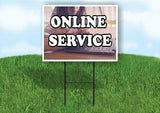 ONLINE SERVICE CHURCH Plastic Yard Sign ROAD SIGN with Stand