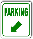 PARKING DIRECTIONAL GREEN 8 Arrow Variations Metal Aluminum composite sign