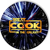 Best Cook in the Star Galaxy Wars Space Kitchen Living room Wall Clock
