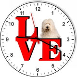 Old English Sheepdog Cute Puppy Dog kitchen living room Wall Clock