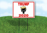 Trump 2020 PUNISHER WITH TRUMP HAIR Yard Sign Road with Stand LAWN SIGN