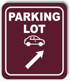 PARKING LOT DIRECTIONAL ARROW TRAIL 8 Variations Metal Aluminum composite sign