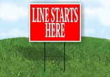 TICKET OFFICE WHITE AND RED Plastic Yard Sign ROAD SIGN with Stand