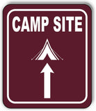CAMP SITE DIRECTIONAL ARROW TRAIL 8 Variations Metal Aluminum composite sign