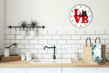 French Bulldog Cute Puppy Dog kitchen living room Wall Clock