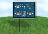 HAPPY HANUKKAH MENORAH Yard Sign with Stand LAWN SIGN