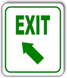 EXIT DIRECTIONAL GREEN 8 Arrow Variations Metal Aluminum composite sign