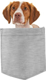 Brittany Dog in pocket Fridge Car Magnet Bumper Sticker App size 4"x7"