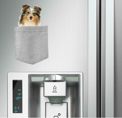Shetland Sheepdog Dog in pocket Fridge Car Magnet Bumper Sticker App size 4"x7"