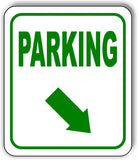 PARKING DIRECTIONAL GREEN 8 Arrow Variations Metal Aluminum composite sign