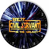 Best Civil Servant in the Star Galaxy Wars Space Kitchen Living room Wall Clock