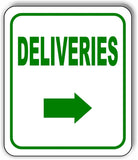 DELIVERIES DIRECTIONAL UP BLACK Arrow Variations Metal Aluminum composite sign
