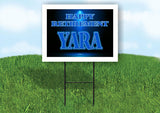 YARA RETIREMENT BLUE 18 in x 24 in Yard Sign Road Sign with Stand