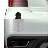 Portuguese Water D Dog in pocket Fridge Car Magnet Bumper Sticker App size 4"x7"