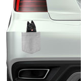 Schipperkes Dog in pocket Fridge Car Magnet Bumper Sticker App size 4"x7"