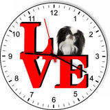 Japanese Chin Cute Puppy Dog kitchen living room Wall Clock