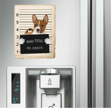 Basenji Mugshot Bad Dog Fridge refrigerator Car Magnet