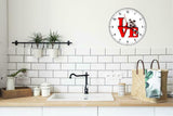 American Staffordshire Love Park Cute Puppy Dog kitchen living room Wall Clock
