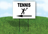 TENNIS LEFT ARROW Yard Sign Road with Stand LAWN SIGN Single sided