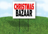 CHRISTMAS BAZAAR Yard Sign with Stand LAWN SIGN