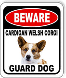 BEWARE CARDIGAN WELSH CORGI GUARD DOG Metal Aluminum Composite Sign