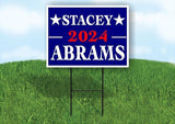 STACEY ABRAMS 2024 Plastic Yard Sign ROAD SIGN with Stand