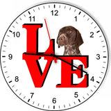 German Shorthair Pointer Cute Puppy Dog kitchen living room Wall Clock