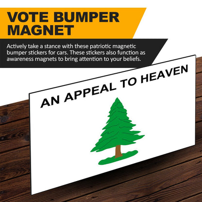 SET OF 3 An Appeal To Heaven American Flag Car MAGNET Magnetic Bumper Sticker